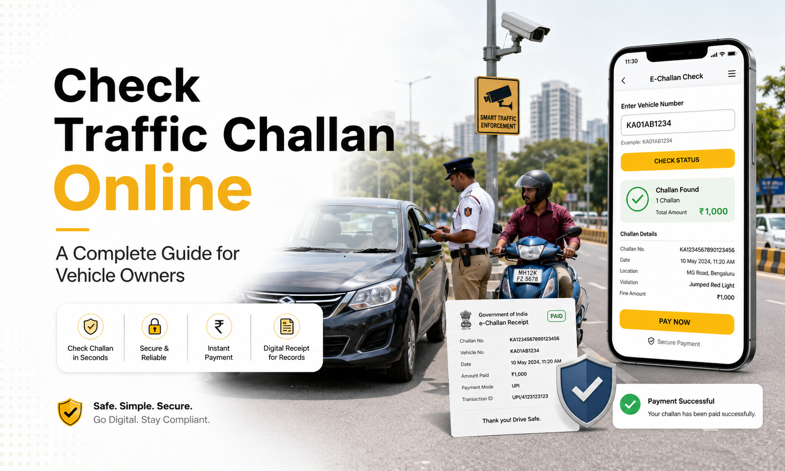 Check Traffic Challan Online Guide