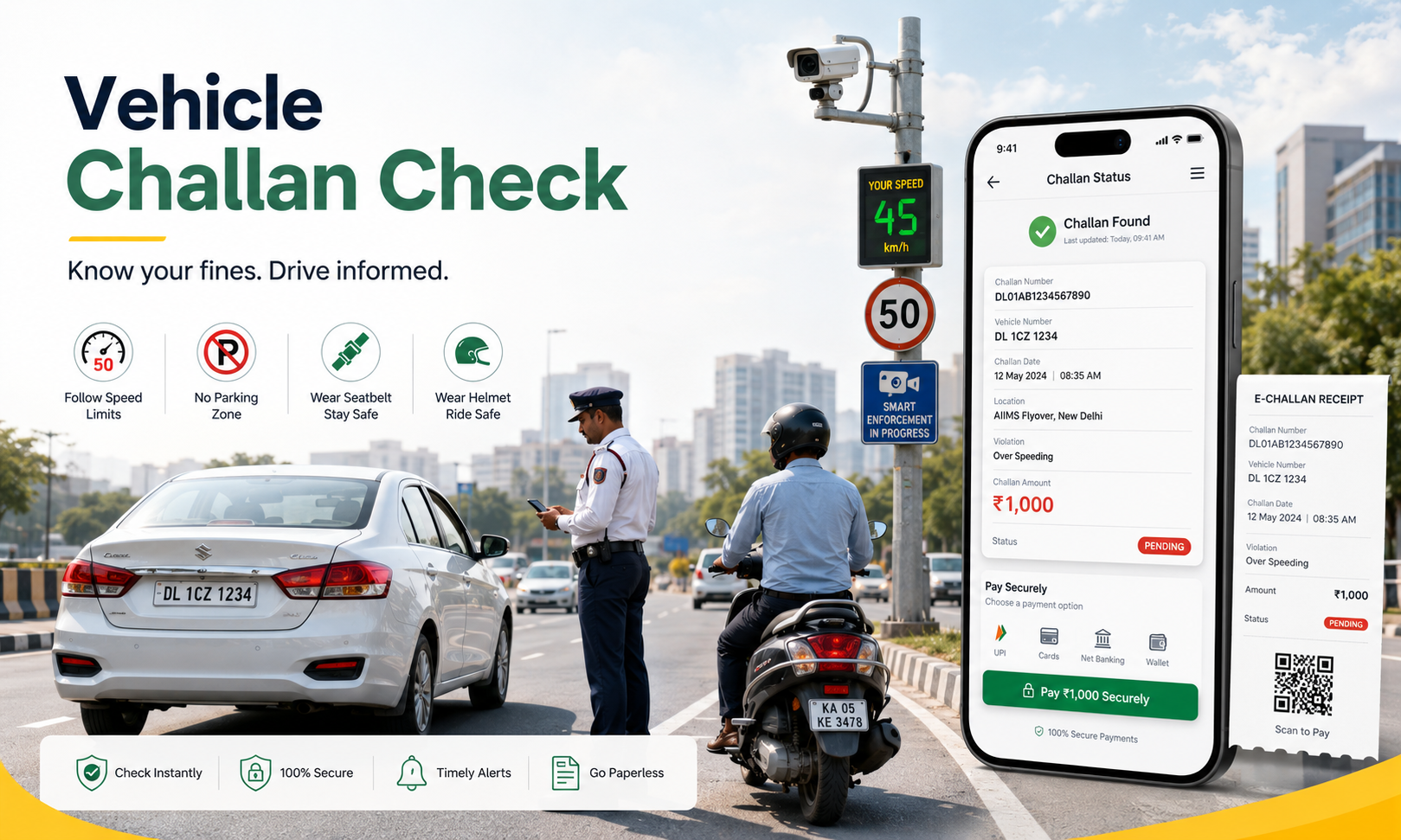 Vehicle Challan Check and Traffic Fines in India Guide