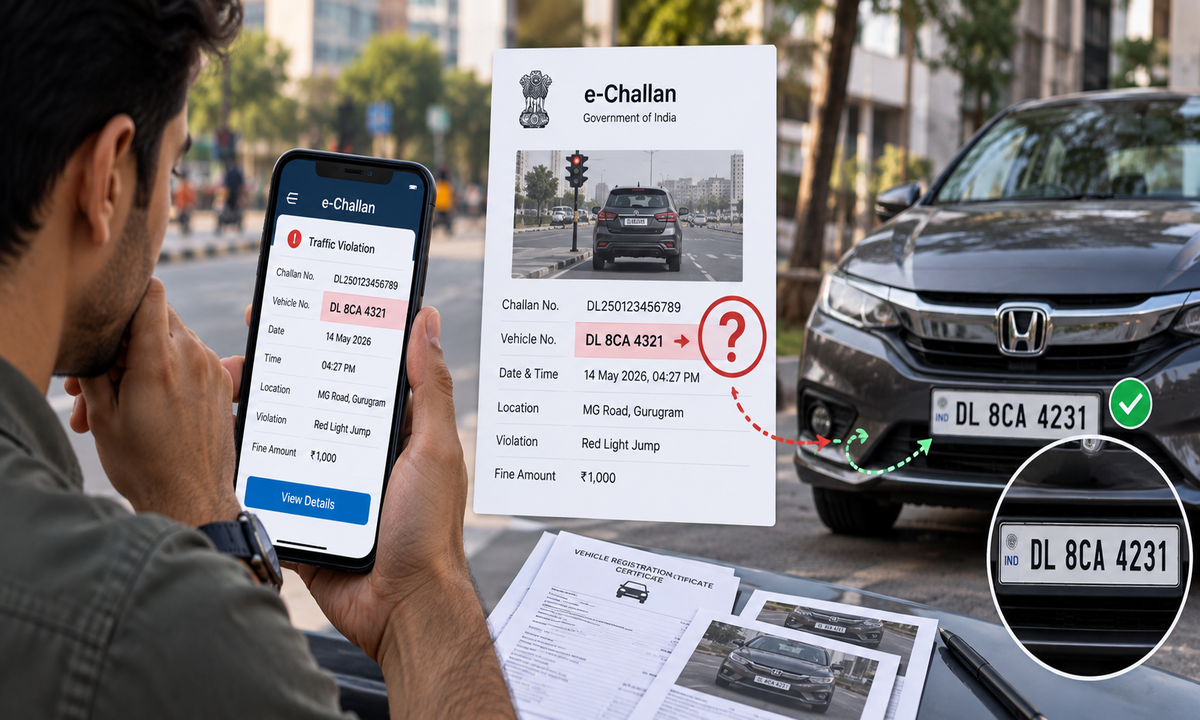 Wrong Vehicle Number on an e-Challan? Here’s How to Prove It and Challenge the Notice