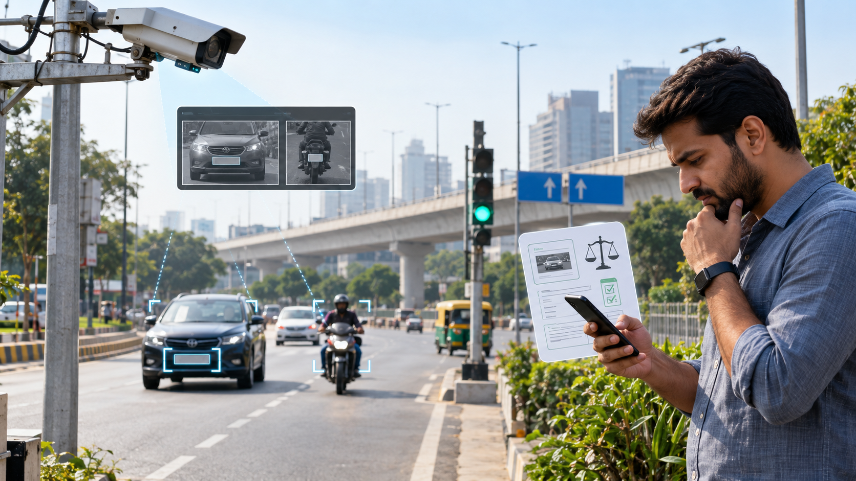 AI Traffic Cameras in India: Can a Camera-Generated Challan Be Challenged? Know Your Legal Rights