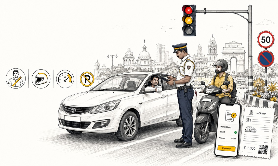 Traffic Rules in India: Traffic Police Challan, Fines, Rights and Online Check