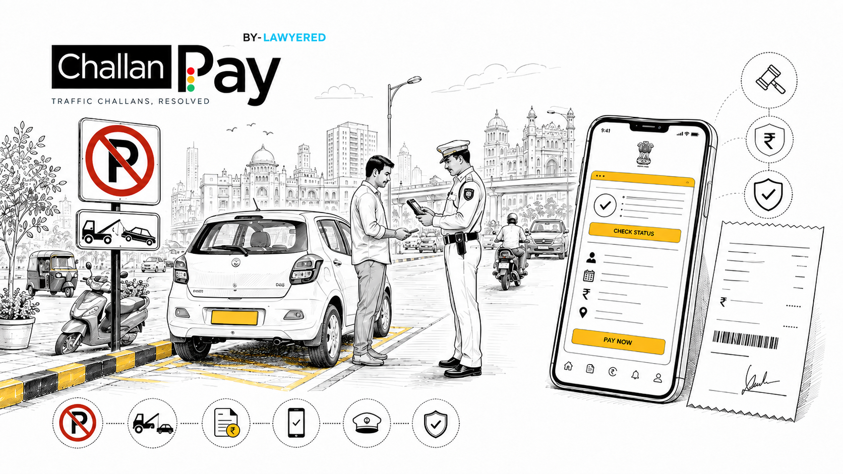 No Parking Challan in India: Traffic Rules, Fines, Online Checks and What Drivers Should Know